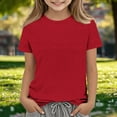 thumbnail image 2 of Top de Manga Larga de la Moda de los Niños de Color Sólido Cuello Redondo Suelto Y Casual Tops para el Uso Casual Diario, Interior, Regreso a Casa, Fiestas de Cumpleaños, Vacaciones, Fotografía, 2 of 5