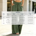 thumbnail image 4 of UKHCCC Casual Pants for Women with Pockets Drawstring Elastic Waist Split Hem Trousers Loose Fit Wide Leg Summer Travel Lounge Jogger S-2XL, 4 of 6