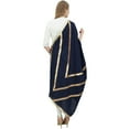 thumbnail image 3 of Phagun Indian Women's Designer Chunni Cotton Dupatta Ethnic Stole Scarves-Navy Blue, 3 of 7