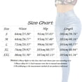 thumbnail image 4 of Womens Jeans Classic Casual Slim High Waist Blue Denim Pencil Daily Loose Trendy Delicate Durable Light Blue Pants Sizes XL, 4 of 7