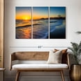 thumbnail image 3 of Elephant Stock Santa Monica Pier At Sunset Wall Art - Horizontal Multi Panel Canvas - Living Room Wall Decor - Beach Multi Panel - Gray And Black Decor - 50" x 32", 3 of 8