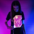 thumbnail image 2 of Kids Interactive Glow In The Dark T-Shirt - Black / Pink, 2 of 5