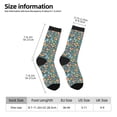 thumbnail image 6 of Uemuo Foxes and Birds in Forest Pattern Women's Crew Socks, Soft Durable Breathable Moisture-Wicking with Odor Control Cotton socks, 6 of 9