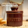 thumbnail image 2 of PriorityChef French Butter Crock for Counter With Water Line, Ceramic Butter Keeper, Kiln, 2 of 6