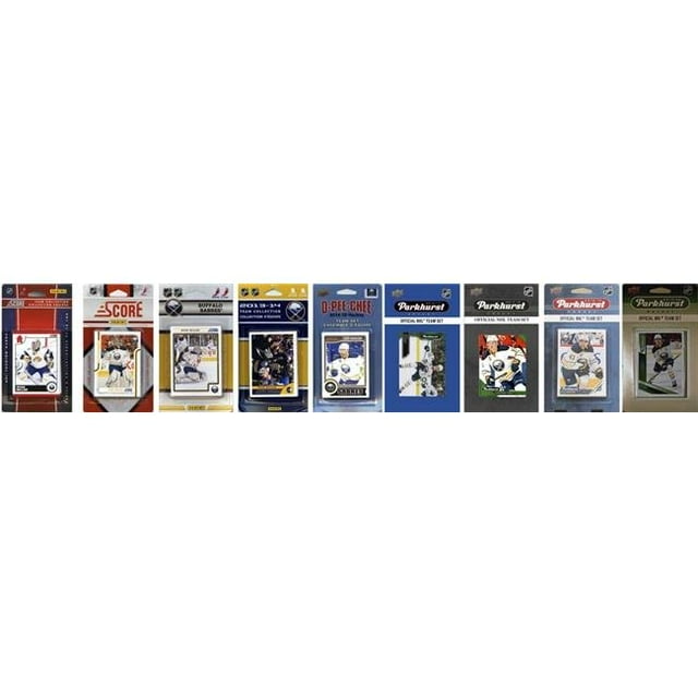 C&I Collectables SABRES919TS NHL Buffalo Sabres 9 Different Licensed Trading Card Team Set