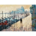 thumbnail image 2 of Orme, E. Anthony 24x19 Black Ornate Wood Framed with Double Matting Museum Art Print Titled - Venice Encounter, 2 of 4