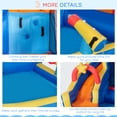 thumbnail image 6 of Outsunny 5-in-1 Water Slide Kids Inflatable Bounce House Space Theme Water Park Includes Slide Trampoline Pool Cannon Climbing Wall with Carry Bag, Repair Patches without Air Blower, 6 of 9