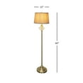thumbnail image 3 of Dale Tiffany Golden Antique Brass Kayla Crystal Floor Lamp Floor / Torchiere Lamp, 3 of 3