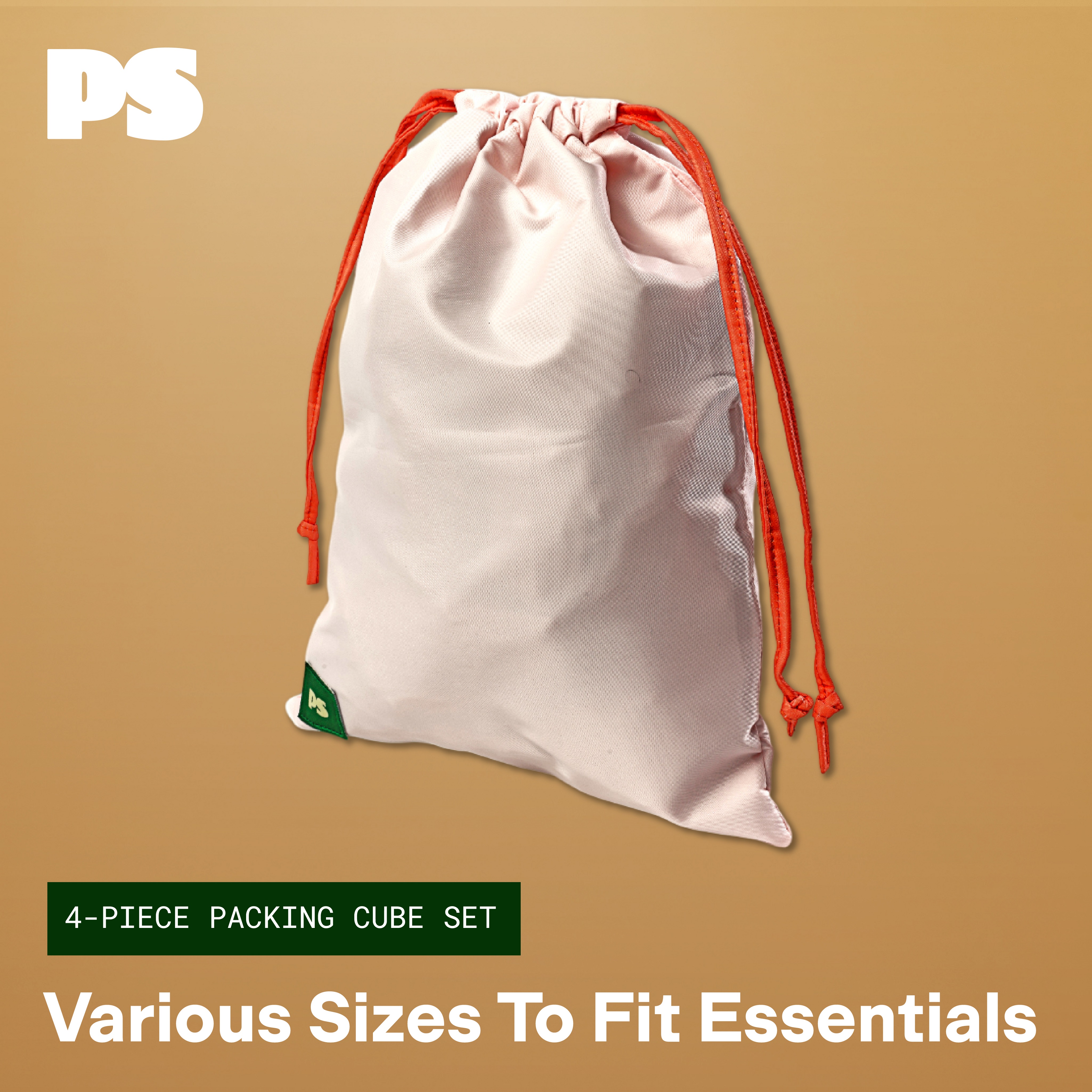 Popsugar Packing Cubes for Travel Organized Smart Zip Packing Organizers for Suitcase Luggage 4 Pack