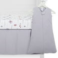 thumbnail image 5 of Evolur Be Wild Collection 3pc Crib Set (Fitted Sheet, Snuggle Sack, Crib Skirt) in Dusty Purple & Flower Print, 5 of 5