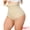 Beige, variant on Women's High Waisted Tummy Control Thong Shapewear M Black