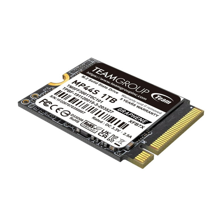 内蔵型SSD TEAMGROUP MP44Q 1TB SSD TM8FFD001T0C101 MP44Q M.2 PCIe 4.0 SSD 1TB - TEAMGROUP