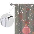 thumbnail image 3 of Goory 2PCS Rideaux de Luxe Décoration à la Maison Longs Rideaux de Noël Rod Fenêtre Rideaux Traitements Chambre Style-F W:33 "x H:83", 3 of 6