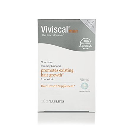 3 Pack Viviscal Man Hair Growth Supplement 3 Month Supply 180