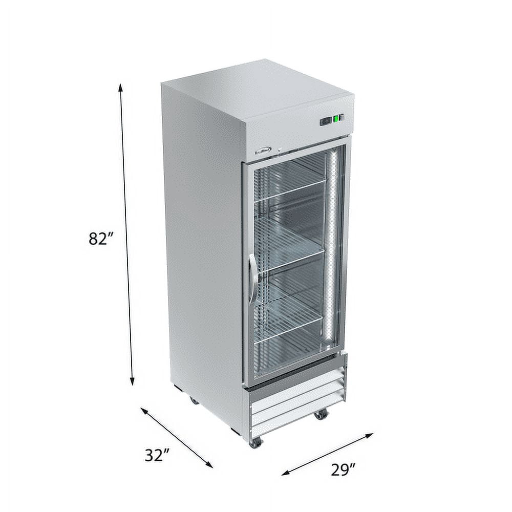 KoolMore 29 in. One Glass Door Reach-In Freezer 23 Cu. ft.