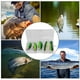 thumbnail image 5 of Juego de 5 señuelos de pesca con anzuelo triple incisivo, color verde, 5 of 14