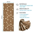 thumbnail image 2 of Brown Sun Moon Cloud Star Pattern Hot Yoga Mat Towel Non Slip for Hot Yoga - Quick-Drying Yoga Mat Cover with 4 Corner Pockets with Travel Bag - Hot Yoga Towel Non Slip 74"x26", 2 of 6