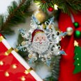 thumbnail image 1 of Puntoco Adorno de Papá Noel para árbol de Navidad, colgante para pared, decoración para fiestas, regalo para el hogar, 1 of 6