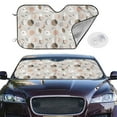 thumbnail image 2 of Kdxio Rabbit In Space Print Windshield Sun Shade,UV Rays and Sun Heat Protection,Sunshade for Car Windshield,Car Shade Front Windshield - Medium, 2 of 6