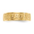 thumbnail image 4 of Bague d'Orteil Réglable en Or Jaune 14k Clé Grecque Midi Ouverte, 4 of 9