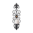 thumbnail image 3 of Candelabros de pared para sala de estar, 2 uds., apliques de velas de Metal para velas ligeras de té de pilar, 3 of 5