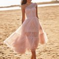 thumbnail image 2 of Vestido sin mangas con parte superior de tubo de cintura delgada de color sólido informal sexy elegante de moda para mujer Pompotops ghjkhdj1161, 2 of 5