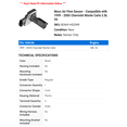 thumbnail image 2 of Mass Air Flow Sensor - Compatible with 1999 - 2005 Chevrolet Monte Carlo 3.8L V6 - Spectra Premium, 2 of 2