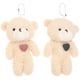 thumbnail image 1 of KAKOWELY 2 llaveros de oso de peluche con colgante, llavero de animales de peluche, dije para bolso., 1 of 3