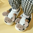 thumbnail image 2 of Girls Slippers Kids Shoes Slippers Cartoon Cow Indoor Outdoor Winter Footwear for Boys and Girls, 2 of 9