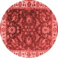 thumbnail image 1 of Ahgly Company Indoor Round Oriental Red Industrial Area Rugs, 7' Round, 1 of 4