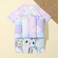 thumbnail image 3 of URMAGIC 2-6T Kids Girls One Piece Floatation Swimsuit Adjustable Buoyancy Float Suit Swimwear/Bunny Purple, 3 of 6