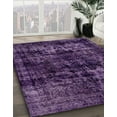 thumbnail image 2 of Ahgly Company Indoor Round Abstract Orchid Purple Persian Area Rugs, 8' Round, 2 of 6