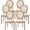 Beige Leather, variant on Tzicr French Dining Chairs Set of 2,Mid Century Upholstered Dining Chairs with Round Backrest Solid Wood Frame, Farmhouse Dining Chairs for Dining Room, Bedroom, Kitchen.(Beige)