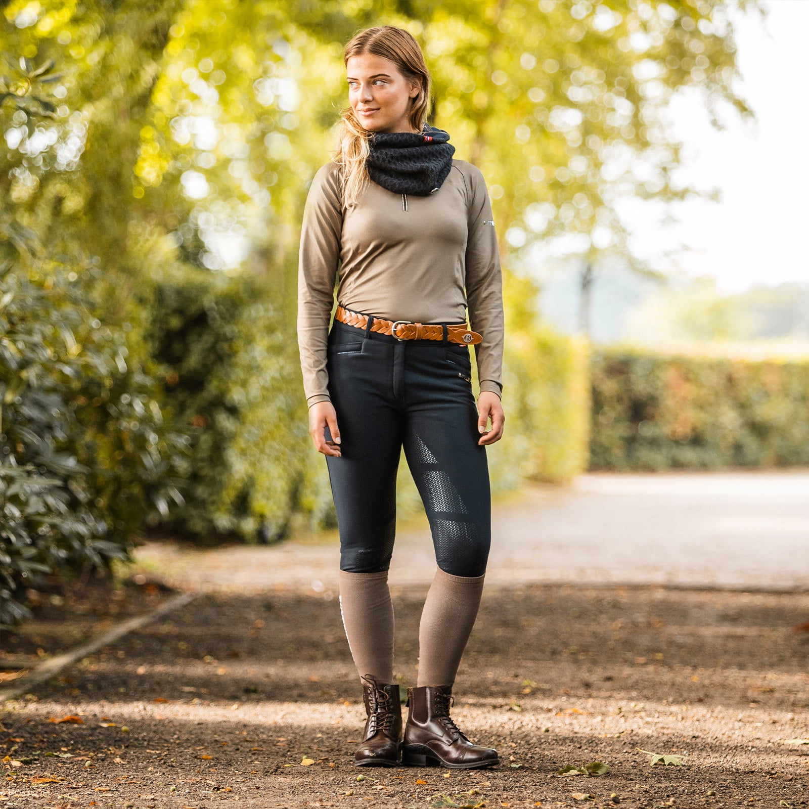 B Vertigo Patricia Women's Thermo Breeches - Full Seat Riding Pants For Cold Weather - View #2