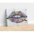 thumbnail image 3 of Lips Graffiti Canvas Wall Art Poster Prints Colorful Picture Artwork Sexy Lips Wall Decor for Bedroom Living Room Office Decoration - 12x18 Inch, 3 of 6