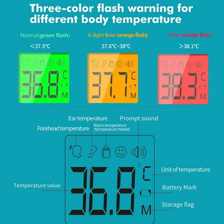 fever temperature chart body infrared thermometric forehead instrument children digital