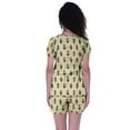 thumbnail image 3 of Moomaya Pyjama en Coton pour Femmes, Ensemble de Nuit 2 Pcs avec Shorts, Ensembles de Pyjama avec Shorts, 3 of 7