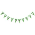thumbnail image 3 of WORGEOUS Decoraciones de cumpleaños de fútbol, ​​suministros para fiestas, banderines deportivos, guirnaldas (verde), 3 of 7