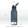 thumbnail image 6 of Asobu Dog Barky Bottle a Stainless Steel Insulated Water Bottle for a Human with Removable Dog Water Bowl and Food Storage Bowl 34 Ounce (Blue), 6 of 9