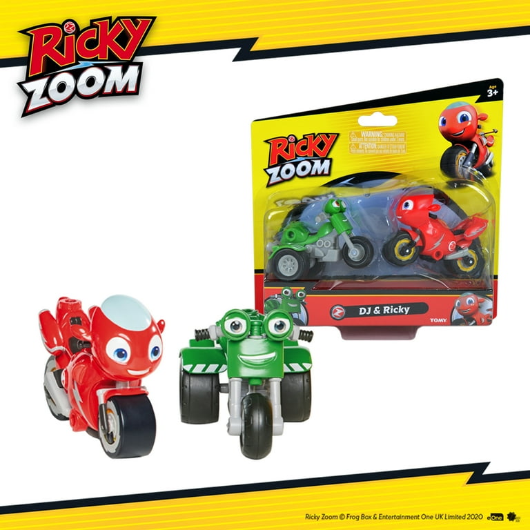 Ricky Zoom & DJ 2 Pack – 3-inch Action Figures – Free-Wheeling, Free  Standing Toy Bikes for Preschool Play, Multi