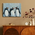 thumbnail image 4 of Yiluyinqing Penguins Wall Art Canvas Prints Room Home Art Decor Ready to Hang Decorations 16x12in, 4 of 6
