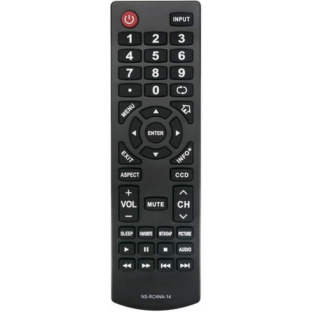 NS-RC4NA-14 TV Remote f Insignia LCD TV NS-22E400NA14 NS-32D511A15 NS-40D510NA15