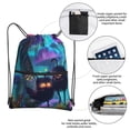 thumbnail image 3 of Easygdp Cute Fuzzy Fantasy Creatures Drawstring Backpack Gym Bag,Sport Gym Sackpack,Gym Sack with Side Pocket for Men Women, 3 of 6