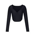 thumbnail image 4 of EGNMCR Cardigans pour Femmes, Chandails pour Femmes Mode Femme Décontracté Manches Longues Chandail en Molleton Col en V Blouse en Tricot Uni Hauts Chandail Femme, 4 of 8