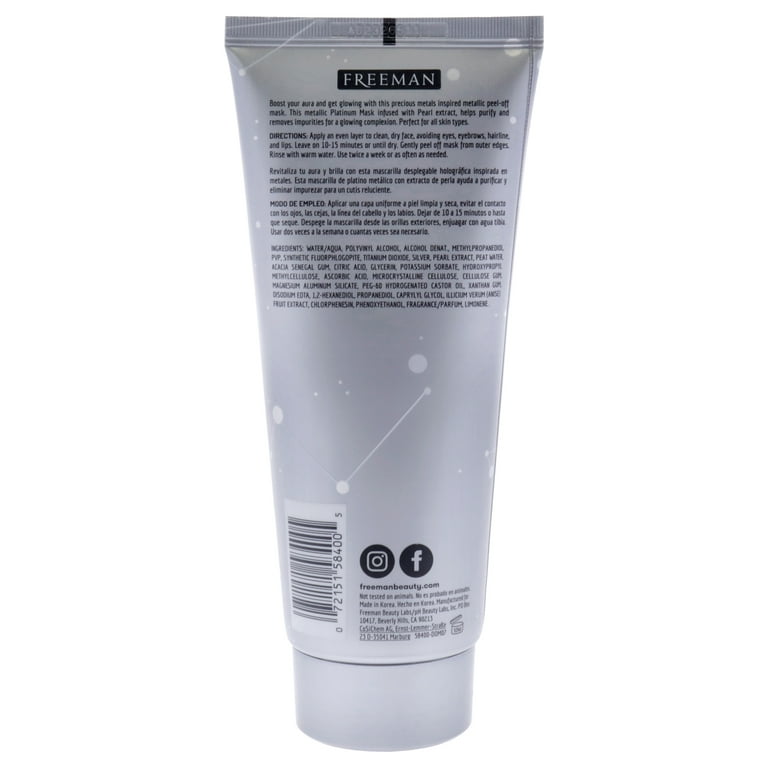 Freeman Beauty Cosmic Metallic Purifying Platinum Peel-Off Mask