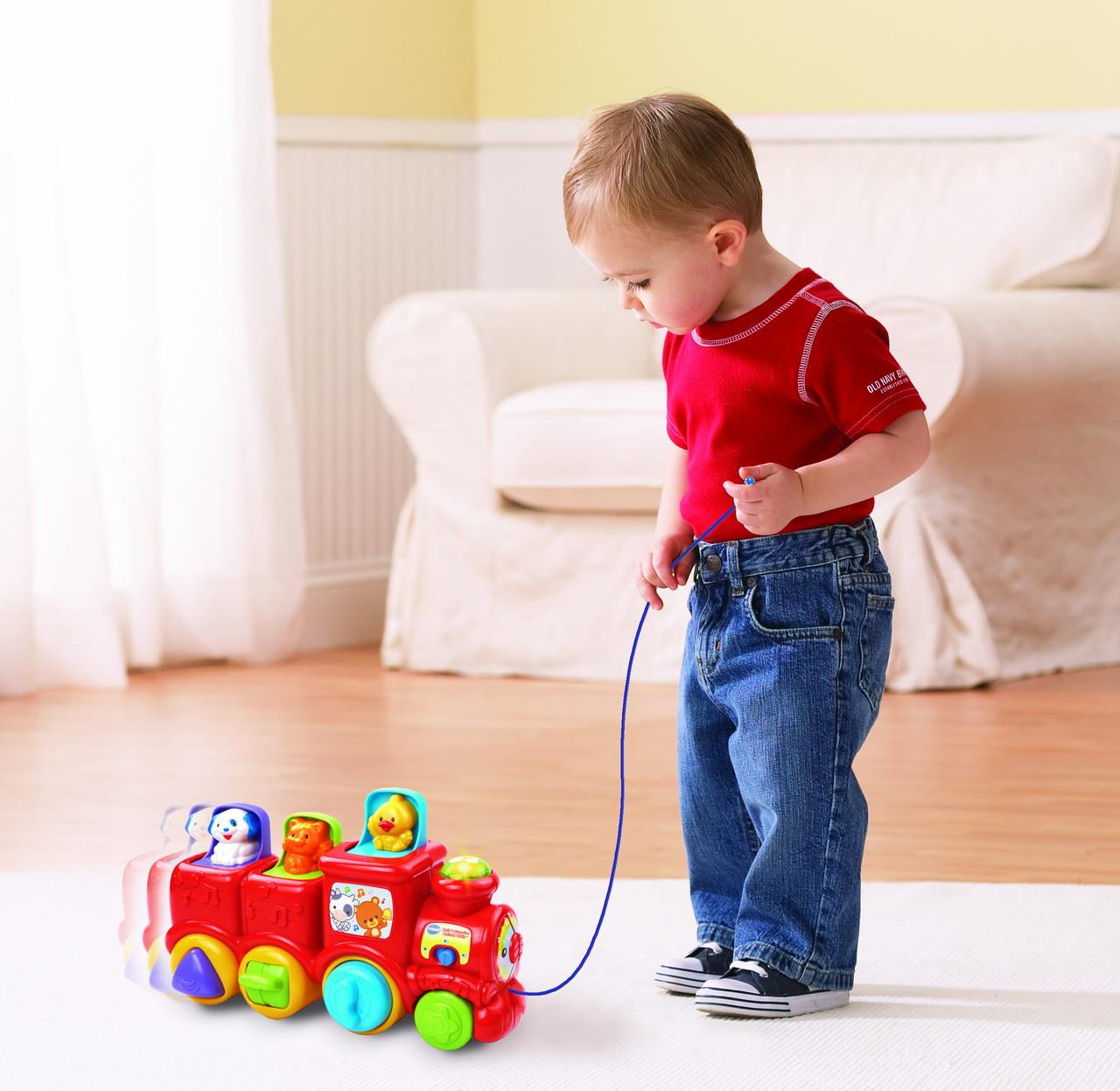 vtech pop up friends train