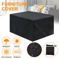 thumbnail image 3 of Ounissouiy Cubierta de muebles de esquina de ratán para jardín, juego de protección de sofá impermeable en forma de L para exteriores Jardín y Patio Ounissouiy HA020308-00, 3 of 6