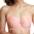 thumbnail image 2 of PEASKJP Women's Plus Size Lingerie for Women Tshirt Bra Pink L, 2 of 4