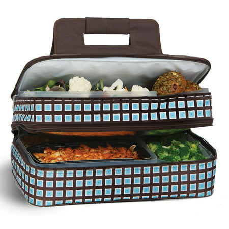 Picnic Plus Entertainer Blue Oyster Hot and Cold Food Cooler (Best Cold Foods For Picnic)