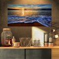thumbnail image 1 of Plage Sablonneuse Paisible avec Vagues - Impression sur Toile Très Grande, 1 of 3